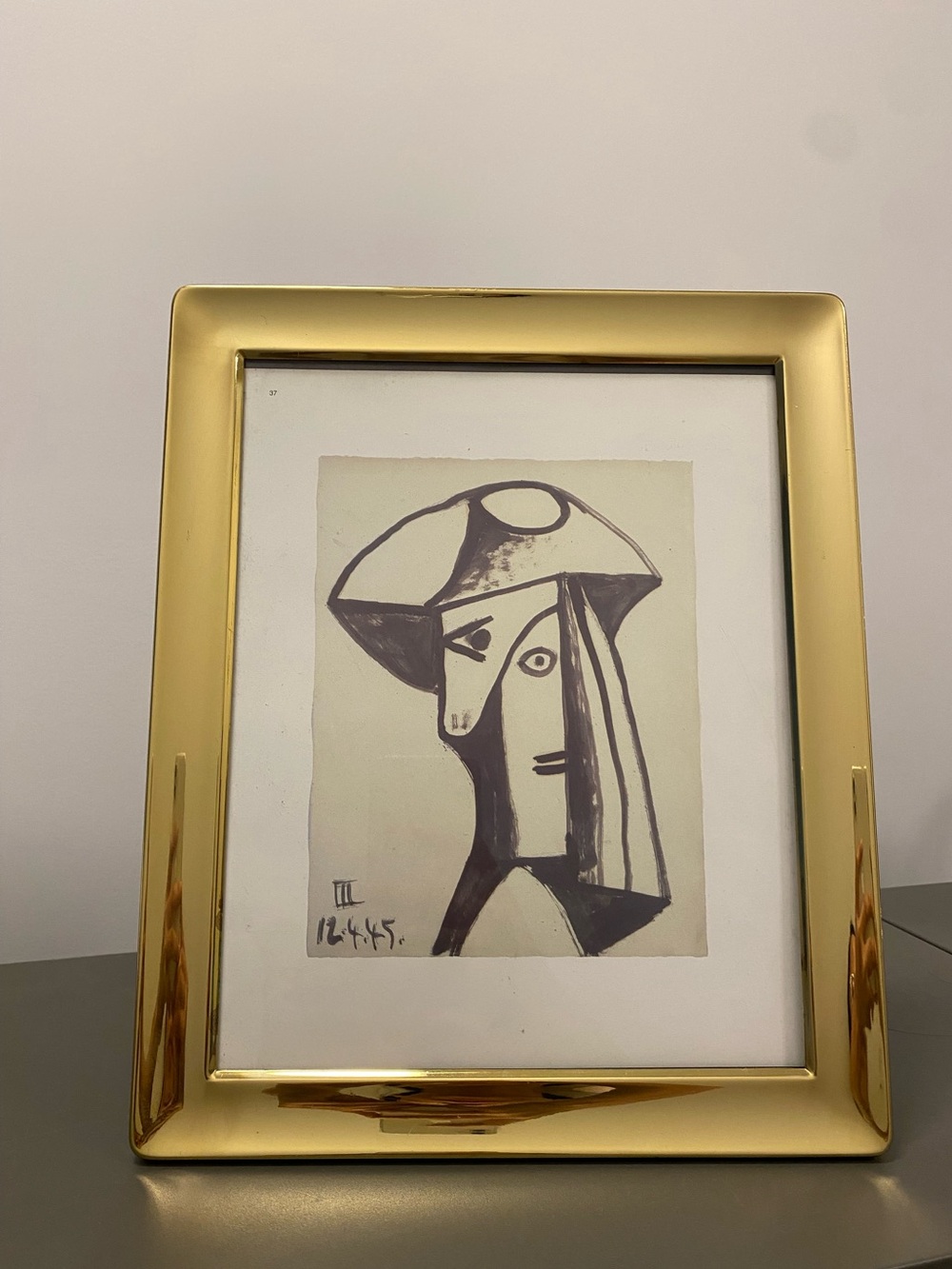 Vintage Solid Brass Picasso Art Frame 🖼️✨
